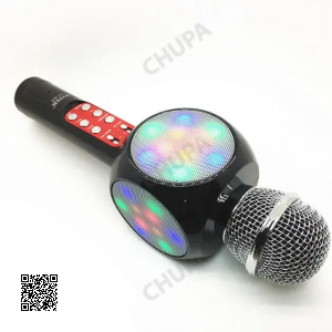 Мікрофон караоке бездротовий bluetooth WSTER WS-1816 Black FM227