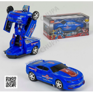 Трансформер-робот машина со звуковым сопровождением от батареек АА SPORTS CAR JS004