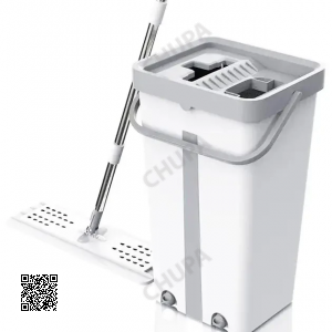 Швабра БОЛЬШАЯ с автоматическим отжимом и складной ручкой с ведром 11 л.