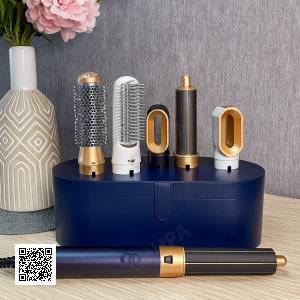 Стайлер 5 в 1 HAIR – мультистайлер с 5 насадками для укладки, Синий выпрямления и объёма волос