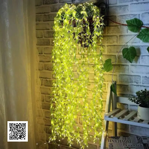 Гірлянда 200 Led зелена верба теплий білий SF-56