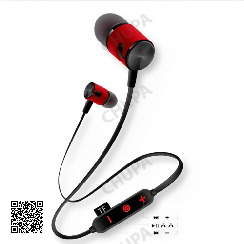 Магнітні бездротові навушники з плеєром Bluetooth MG-G20 Bluetooth 4.2 Червоний