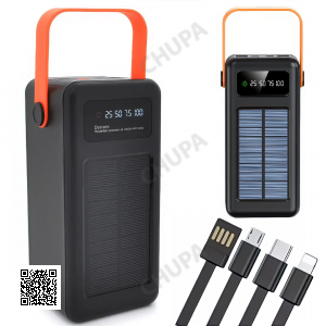 Портативное зарядное устройство с солнечной панелью Power Bank YM-639 CX Внешний аккумулятор на 120000 mAh