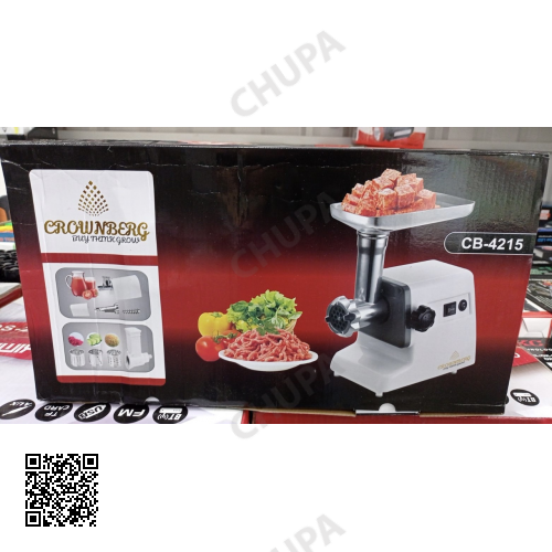 Электро мясорубка Crownberg CB-4215 с шинковницей