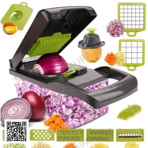 УЦІНКА! Ручний мультислайсер 14в1 Kitchen Ideas Veggie Slicer HA-347 багатофункціональне овочерізка (Плохе паковання 3467)