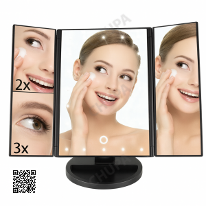 УЦІНКА! Дзеркало потрійне для макіяжу з LED-підсвіткою Magic Makeup Mirror (Надбіт корпус 3305)