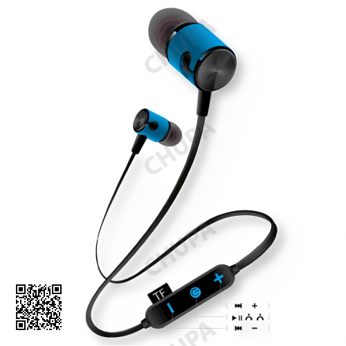 Навушники з Bluetooth/MicroCD (Магнітні, спортивні, потужні) MG-G20 Синій