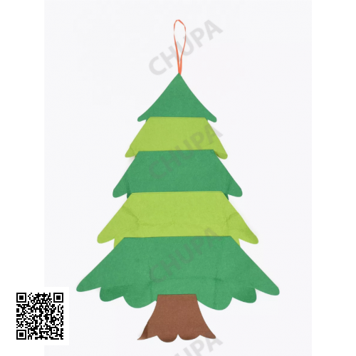 Дитяча Різдвяна ялинка з фетру Без іграшок Chrismas Free ялинка на стіну 95x70 см