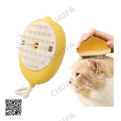 Щетка массажная для ухода за шерстью животных 4 в 1 ПАРОВАЯ Pet comb