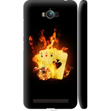 Чехол на Asus ZenFone Max ZC550KL Горящие карты