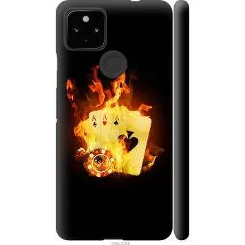 Чехол на Google Pixel 5A Горящие карты