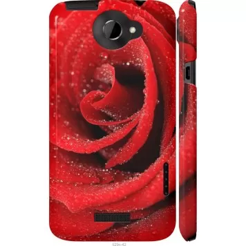 Чехол на HTC One X Красная роза