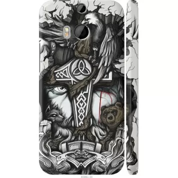 Чехол на HTC One M8 Тату Викинг