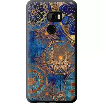 Чехол на HTC One X10 Золотой узор