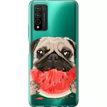 Чохол на Huawei Honor 10X Lite Мопс і кавун