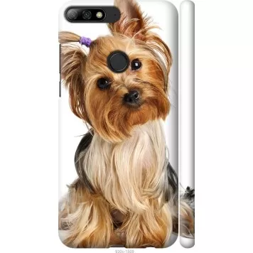 Чехол на Huawei Honor 7C Pro Йоркширский терьер с хвостиком