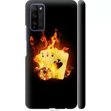 Чехол на Huawei Honor 30 Lite Горящие карты