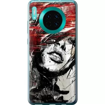 Чехол на Huawei Mate 30 Лицо девушки