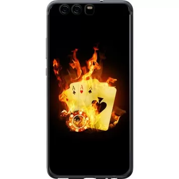 Чехол на Huawei P10 Горящие карты