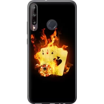 Чехол на Huawei P40 Lite E Горящие карты