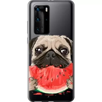 Чохол на Huawei P40 Pro Мопс і кавун