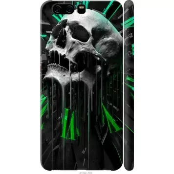 Чохол на Huawei P10 Череп-годинник