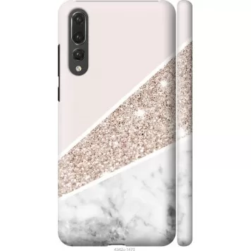 Чехол на Huawei P20 Pro Пастельный мрамор