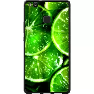 Чехол на Huawei P9 Lite Зелёные дольки лимона