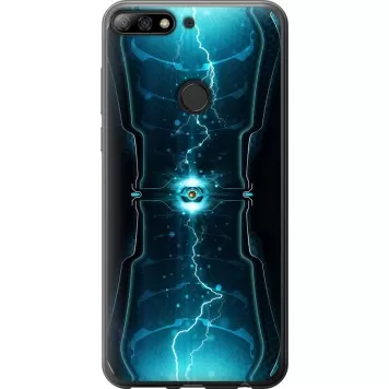 Чехол на Huawei Y7 Prime 2018 Молнии в цилиндре