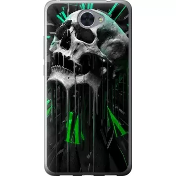 Чохол на Huawei Y7 2017 Череп-годинник