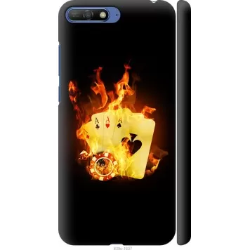 Чехол на Huawei Y6 2018 Горящие карты