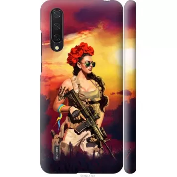 Чехол на Xiaomi Mi CC9 Украинка с оружием