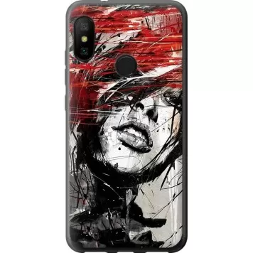 Чехол на Xiaomi Mi A2 Lite Лицо девушки