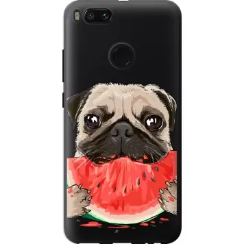 Чехол на Xiaomi Mi 5X Мопс и арбуз
