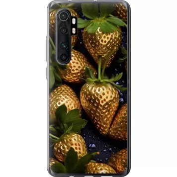 Чохол на Xiaomi Mi Note 10 Lite Золота полуниця