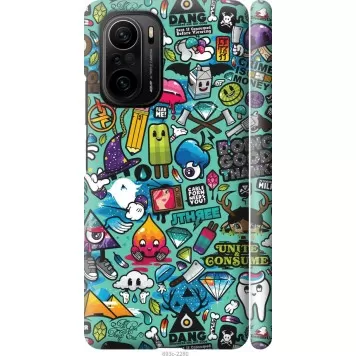 Чохол на Xiaomi Poco F3 Стікер бомбінг 1