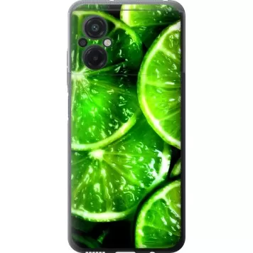Чехол на Xiaomi Poco M5 Зелёные дольки лимона