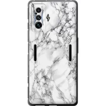 Чехол на Xiaomi Poco F4 GT Мрамор белый