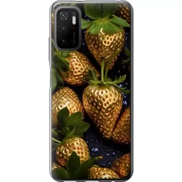 Чохол на Xiaomi Poco M3 Pro Золота полуниця