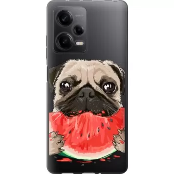 Чохол на Xiaomi Redmi Note 12 Pro 5G Мопс і кавун