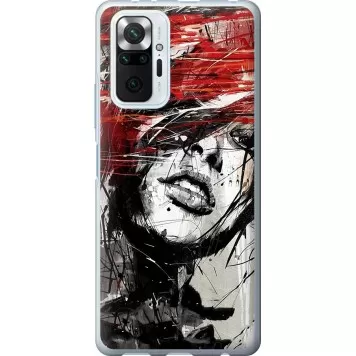 Чехол на Xiaomi Redmi Note 10 Pro Лицо девушки