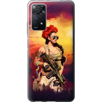 Чохол на Xiaomi Redmi Note 11 Pro Українка зі зброєю