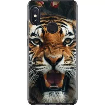 Чехол на Xiaomi Redmi Note 5 Pro Тигровое величие