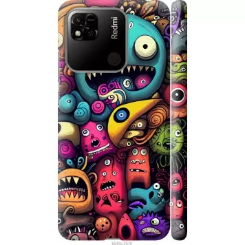 Чехол на Xiaomi Redmi 10A Cмешные монстры