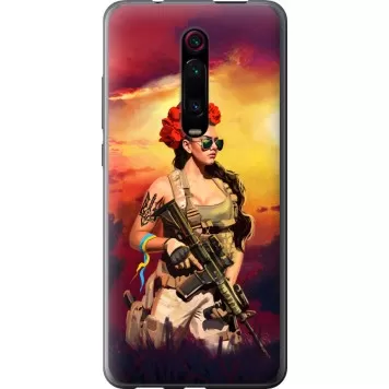 Чехол на Xiaomi Redmi K20 Pro Украинка с оружием