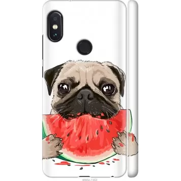 Чохол на Xiaomi Redmi Note 5 Pro Мопс і кавун