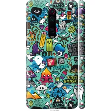 Чехол на Xiaomi Redmi K20 Стикер бомбинг 1