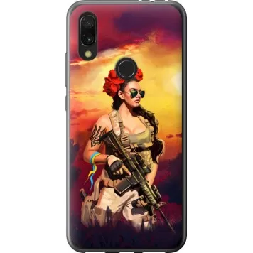 Чехол на Xiaomi Redmi 7 Украинка с оружием