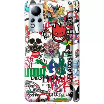 Чехол на Infinix Note 12 Many different logos