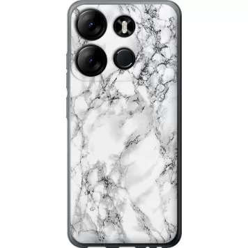 Чехол на Infinix Smart 7 Мрамор белый